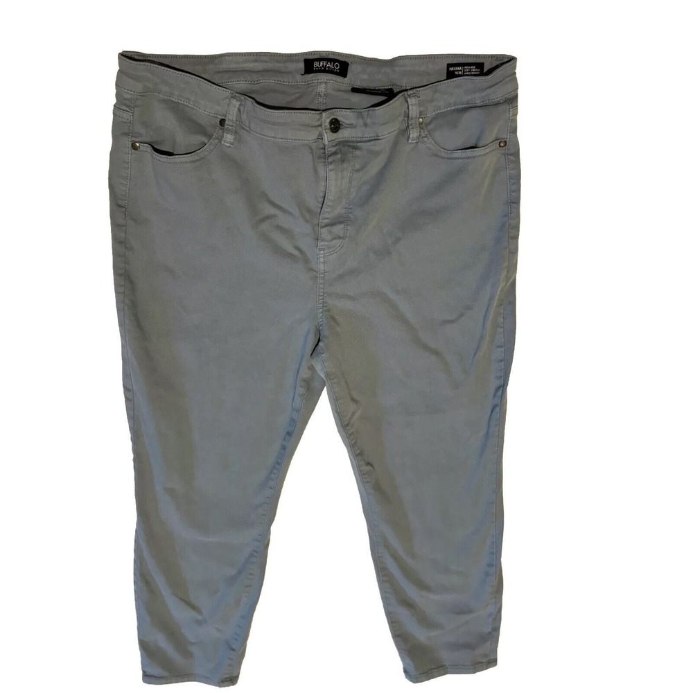 Buffalo David Bitton Havana High Rise Ankle Skinny Pants Blue Gray 16/36 Stretch